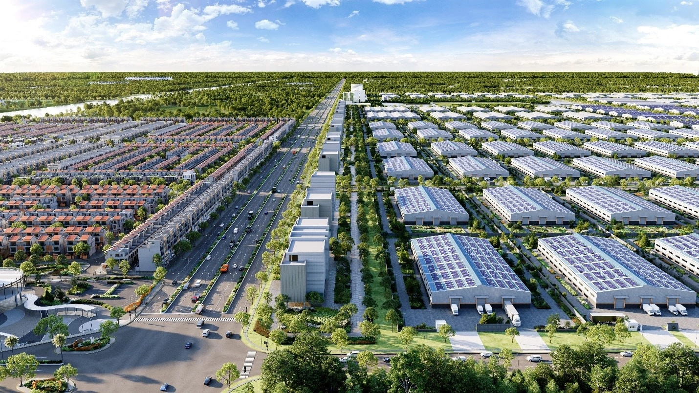LA Home có lợi thế lớn về khai thác dịch vụ kinh doanh khi nằm liền kề khu công nghiệp sinh thái Prodezi 400ha