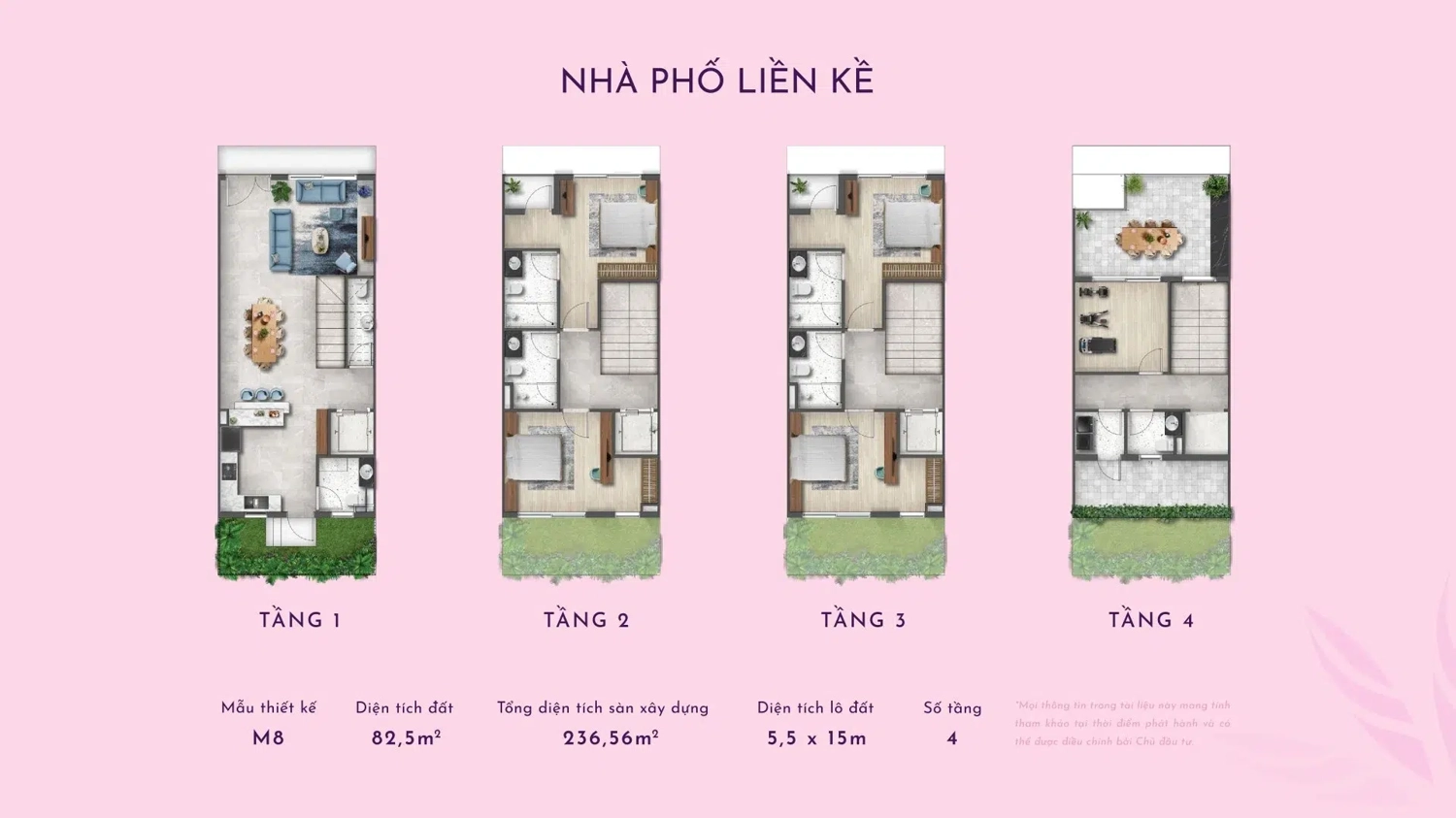 Mặt bằng nhà phố Liền kề Thanh Phú Centre Point Long An