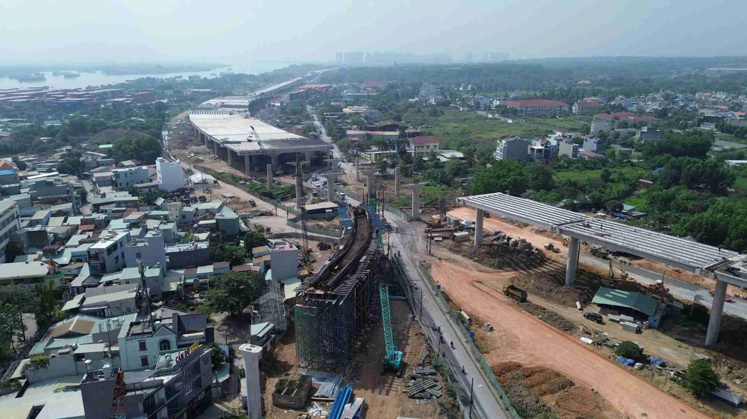 Đoạn Vành đai 3 hướng về cao tốc TPHCM - Long Thành - Dầu Giây.