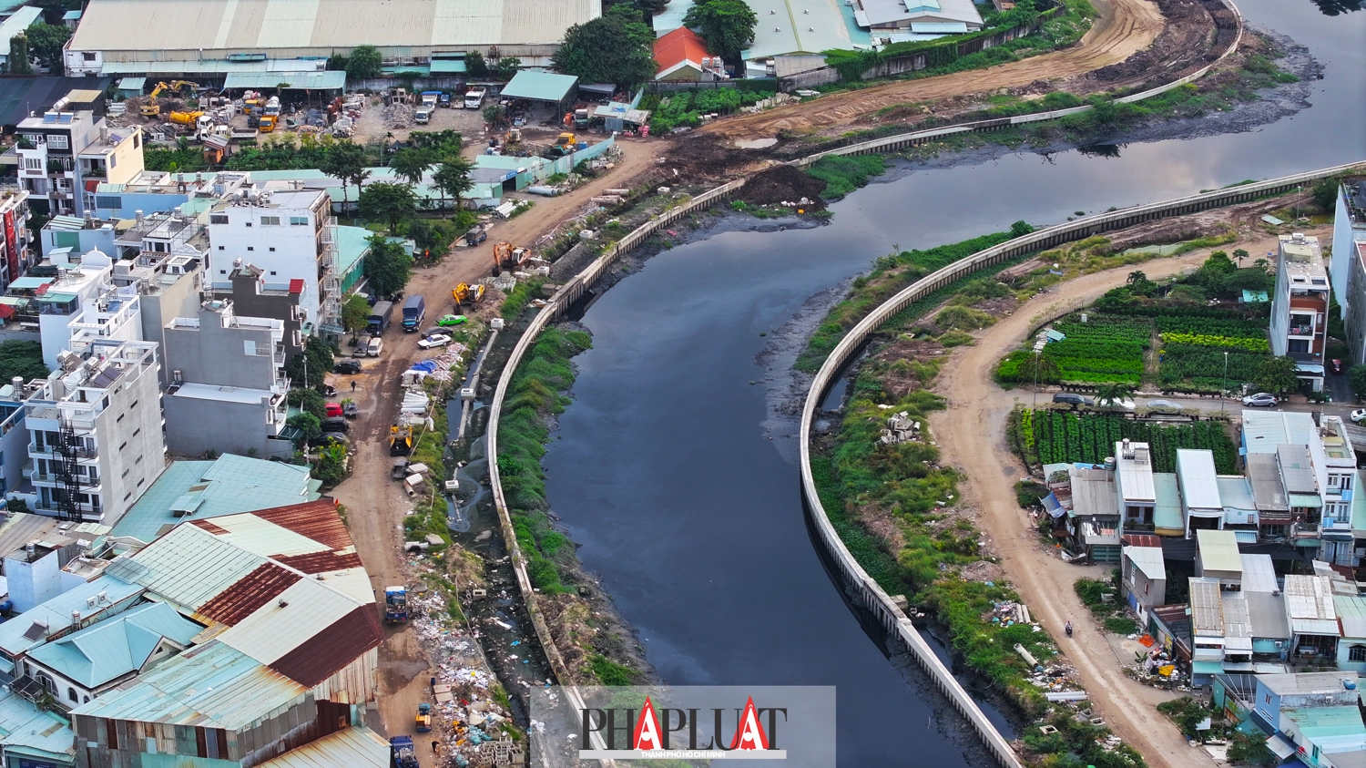 Dự &aacute;n x&acirc;y dựng hạ tầng v&agrave; cải tạo k&ecirc;nh Tham Lương - Bến C&aacute;t - rạch Nước L&ecirc;n giai đoạn 2 được khởi c&ocirc;ng v&agrave;o th&aacute;ng 2-2023.