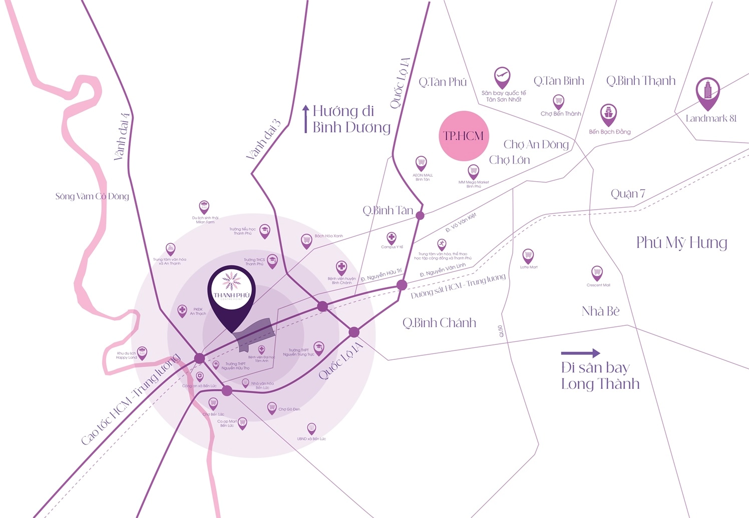 Vị trí dự án Thanh Phú Centre Point